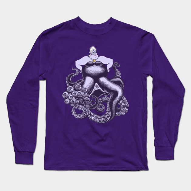 Poor Unfortunate Sea Witch Long Sleeve T-Shirt by ArtistJerryBennett